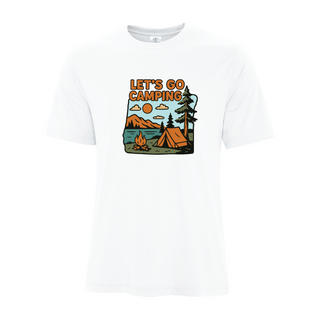 Let's Go Camping Men's T Shirt WHT