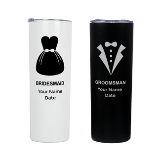 Wedding Dress and Tuxedo Customized Tumbler Set