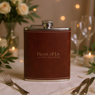 Leather Flask 8 oz