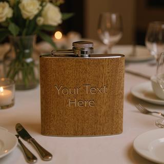 Wood Flask 6 oz