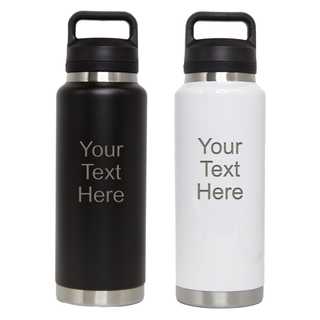 Custom Engraved Vacuum Sports Bottle 36 oz