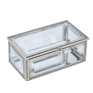 Silver Keepsake Jewelry Box | Rectangle