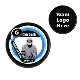 Custom Hockey Player Puck Double Sided