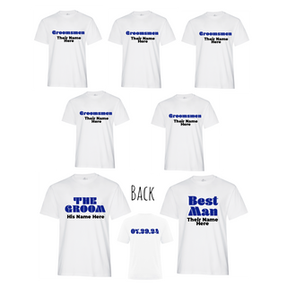 The Groom Crew Bachelor Party T-Shirt Set