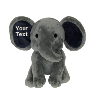 Custom Embroidered Stuffed Elephant