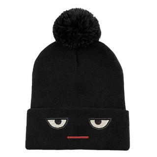 Resting Grinch Face Pom Pom Toque