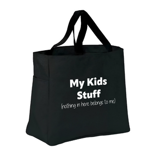My Kids Stuff Tote Bag BLK