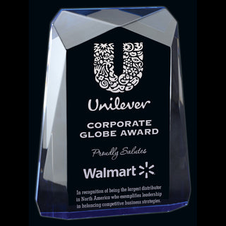 Traverse Acrylic Award Blue Small