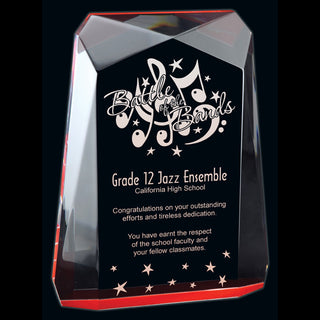 Traverse Acrylic Award Red Large
