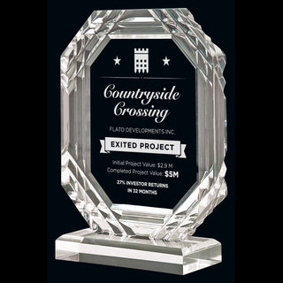 Matrix Clear & Black Acrylic Award Small