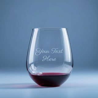 Custom Engraved Stemless Wine Glass – Personalized 15oz Wine Lovers Gift Things Engraved