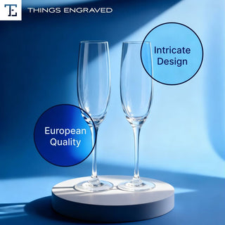 Champagne Flute 8oz Things Engraved