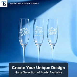 Champagne Flute 8oz Things Engraved