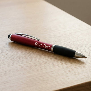 Custom Engraved Pen with Light RED Things Engraved