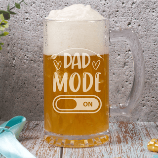 Dad Mode On Heavy Beer Mug 16 oz