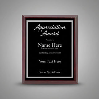 Design Your Own Custom Cherrywood Brown Plaque 9 x 12 Things Engraved
