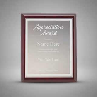 Design Your Own Custom Cherrywood Brown Plaque 9 x 12 Things Engraved