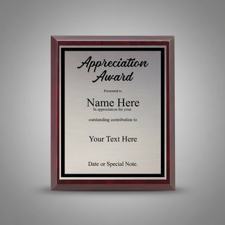 Design Your Own Custom Cherrywood Brown Plaque 9 x 12 Things Engraved