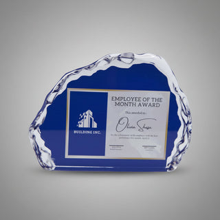 Full Colour Iceberg Award - Horizontal Things Engraved