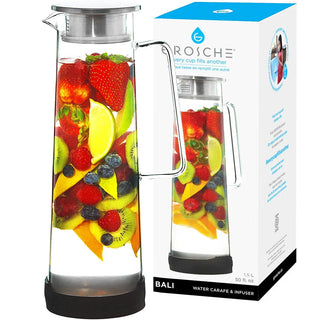 GROSCHE 1,500 ml Water Pitcher & Fruit Infuser - Bali Things Engraved