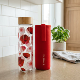 GROSCHE Venice Glass Water Bottle Things Engraved