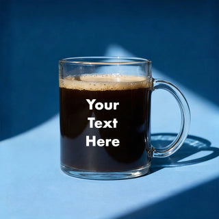 Glass Coffee Mug Things Engraved