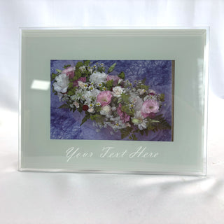 Glass Picture Frame With Custom Engraving