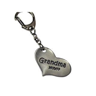 Grandma Hugs Pewter Keychain