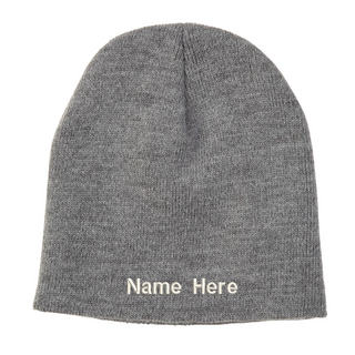 Choose from various colours of embroidery for this personalized winter hat.