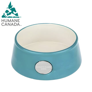 Humane Canada Ceramic Pet Bowl With Engravable Plate - Things Engraved