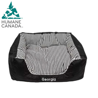 Humane Canada Striped Pet Bed - Things Engraved