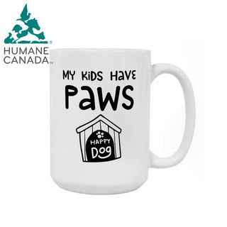 Humane Canada My Kids Have Paws Mug - Things Engraved