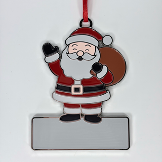 Personalized Christmas Engraved Ornament Waving Santa | Signature Series Things Engraved
