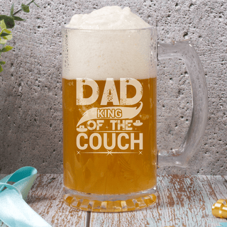 King of the Couch Heavy Beer Mug 16 oz