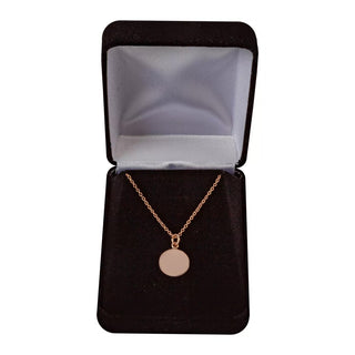 Collier avec pendentif rond monogramme