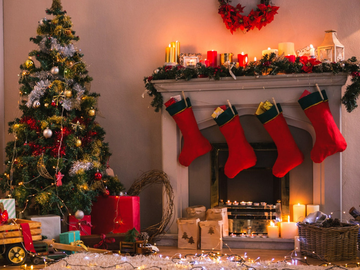 Personalized Christmas stockings and ornaments with names