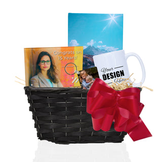 Personalized Photo Gift Basket | Medium