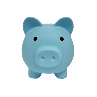 Kids' Personalized Blue Piggy Bank | Medium