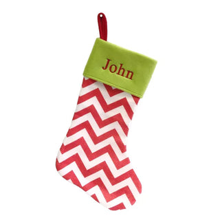 Red Chevron Stocking