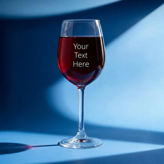 Red Wine Glass With Custom Engraving Things Engraved