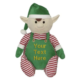 Stuffed Elf with Embroidered Belly