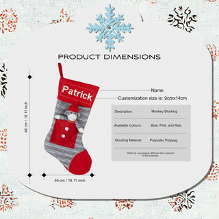 Sock Monkey Stocking