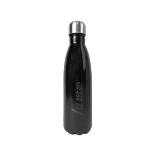 Bouteille d'eau - 16 oz en acier inoxydable - Noir