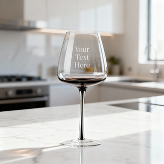 Engraved Onyx Wine Glass 18oz Things Engraved