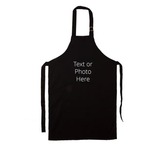 Customizable Adult Sized Apron in Black or White