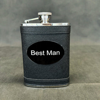 Black Flask with Black Plate