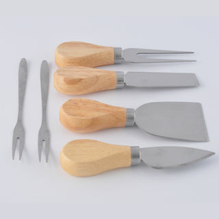 Bamboo Cheese Board Set With Serving Knives