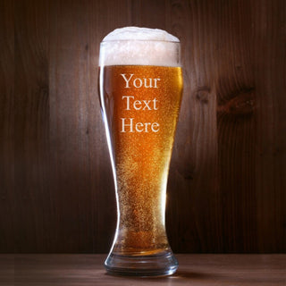 Engraved Rounded Pilsner Glass