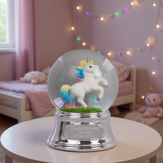 Boule à eau musicale - Licorne