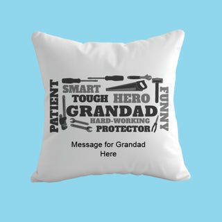 Coussin inspirant pour grand-père avec rembourrage